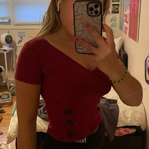 hollister v neck shirt